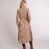 Stretch Cotton Safari Print Elise Shirt Dress