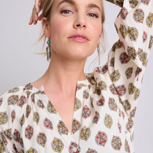 Cotton Raglan Sleeve Carrie Shirt