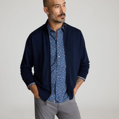 NATIVA™ Wool Full-Zip Sweater