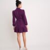 Velvet Flounce Hem Amy Dress