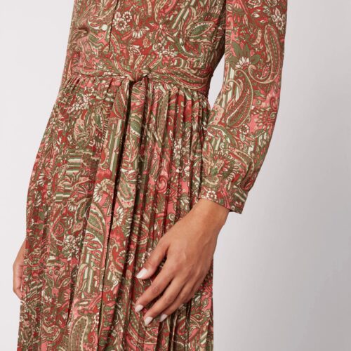 Pleated Midi Arabella Dress