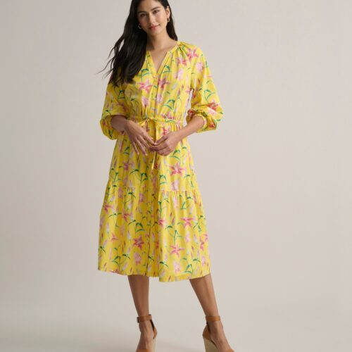 Stretch Cotton Floral Aurelia Dress