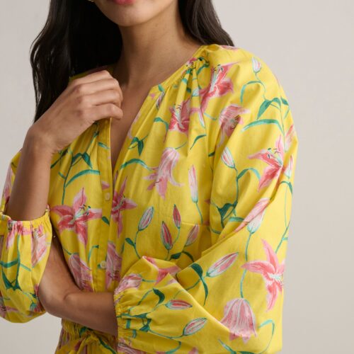 Stretch Cotton Floral Aurelia Dress