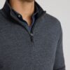 Merino Wool Quarter-Zip Sweater