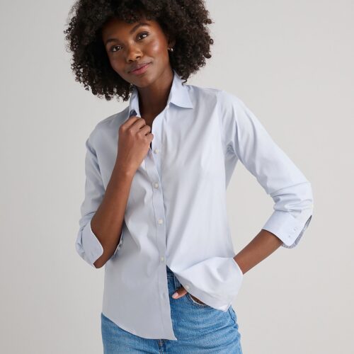 Wrinkle-Free Stretch Cotton Bella Shirt