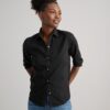 Wrinkle-Free Stretch Cotton Bella Shirt