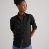 Wrinkle-Free Stretch Cotton Bella Shirt