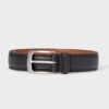Double Stitch Leather Belt