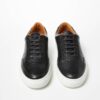 Leather Lace-Up Sneakers