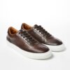 Leather Lace-Up Sneakers