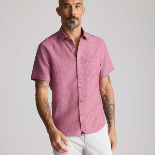 Wrinkle-Resistant Linen Short-Sleeve Cameron Shirt