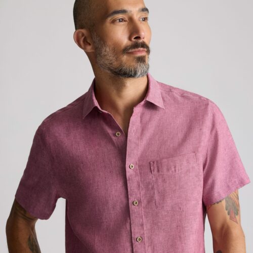 Wrinkle-Resistant Linen Short-Sleeve Cameron Shirt