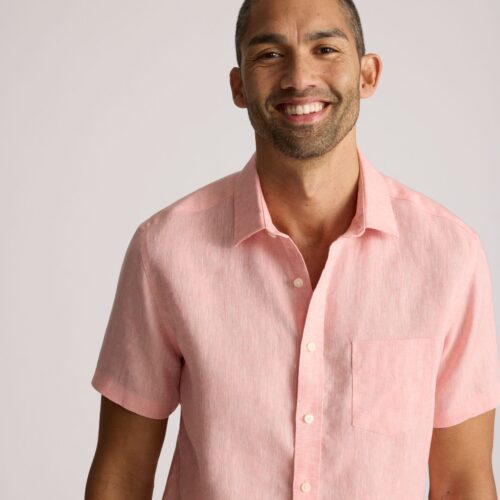 Wrinkle-Resistant Linen Short-Sleeve Cameron Shirt