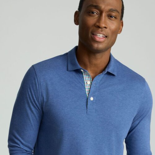 Wrinkle-Free Long-Sleeve Polo - FINAL SALE