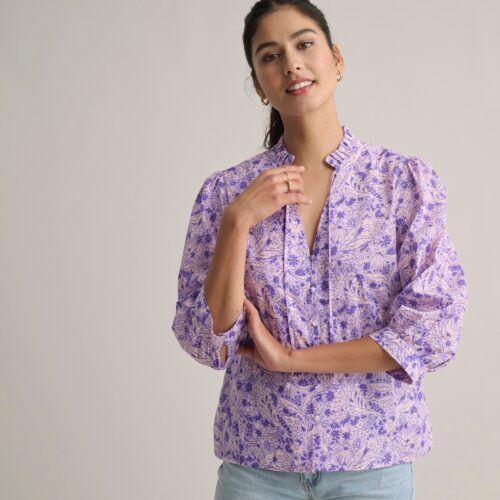 Cotton V-Neck Charlie Shirt