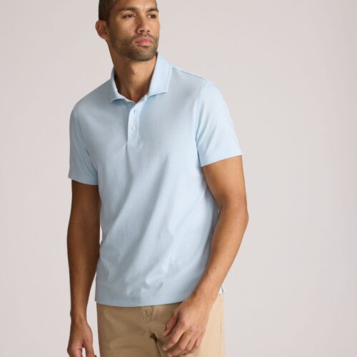 Wrinkle-Free Printed Damaschino Polo - FINAL SALE