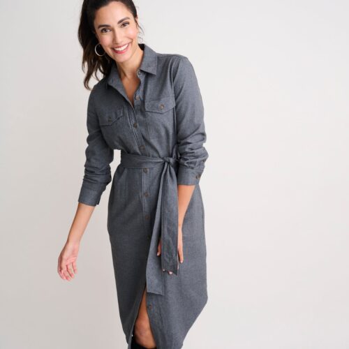 Cotton Midi Colby Shirt Dress