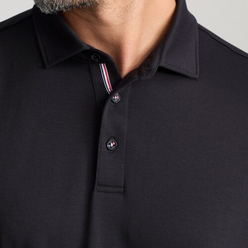 Wrinkle-Free Damaschino Long-Sleeve Polo