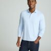 Wrinkle-Free Damaschino Long-Sleeve Polo