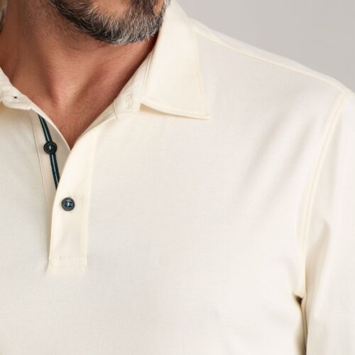 Wrinkle-Free Damaschino Long-Sleeve Polo - FINAL S