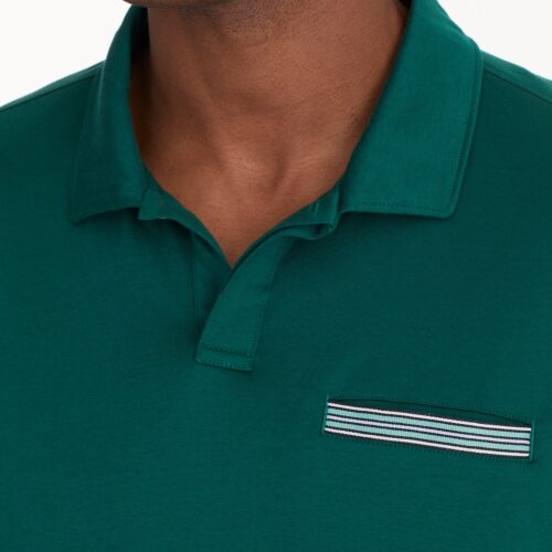 Wrinkle-Free Long-Sleeve Damaschino Polo - FINAL S