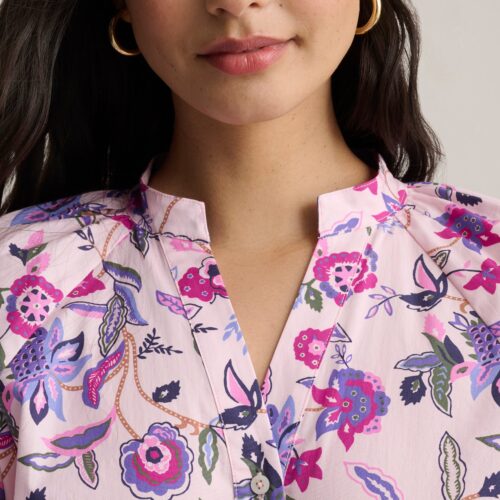 Stretch Cotton Paisley Elaine Shirt