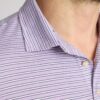 Striped Jersey Performance Polo