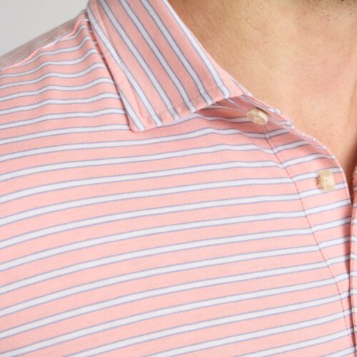 Striped Jersey Performance Polo - FINAL SALE