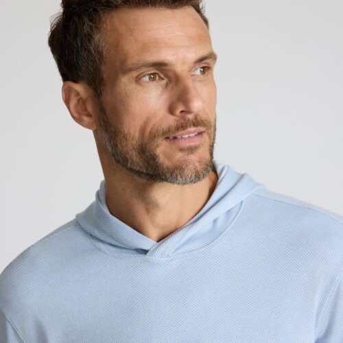 Textured Knit Hoodie