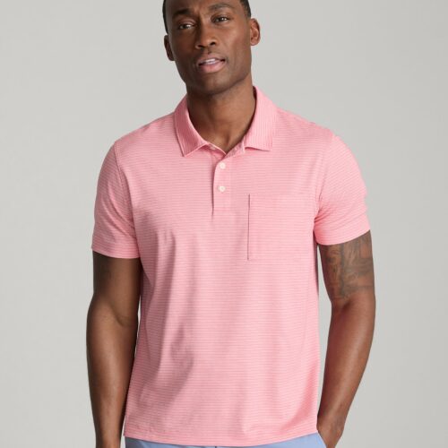 Striped Performance Polo