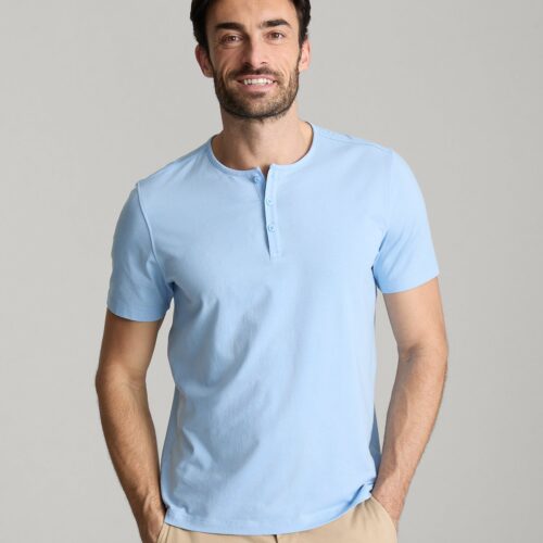 EcoSoft™ Short-Sleeve Henley