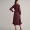 Satin Paisley Wrap Kayla Dress