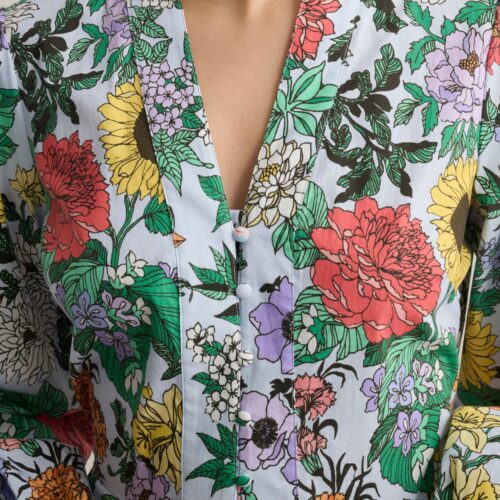 Stretch Cotton Floral Lucia Dress