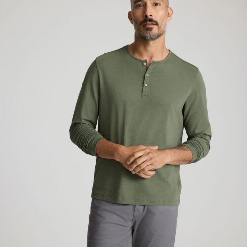 EcoSoft™ Henley - FINAL SALE