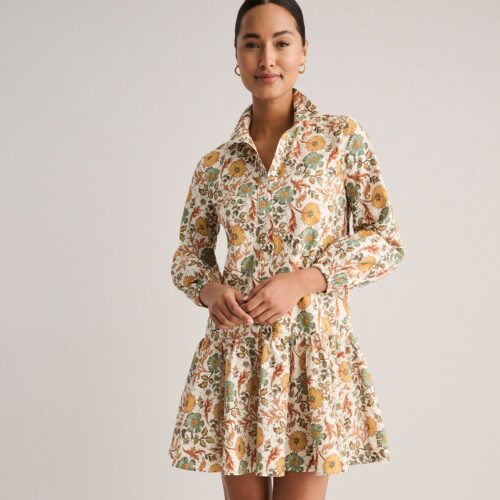 Cotton A-Line Maren Shirt Dress