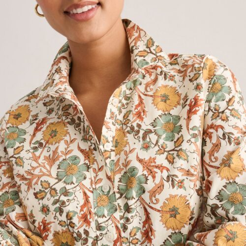 Cotton A-Line Maren Shirt Dress