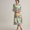 Stretch Cotton Floral Mariah Shirt Dress