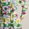 Stretch Cotton Floral Mariah Shirt Dress
