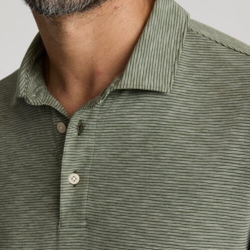 Jersey Slub Long-Sleeve Polo - FINAL SALE