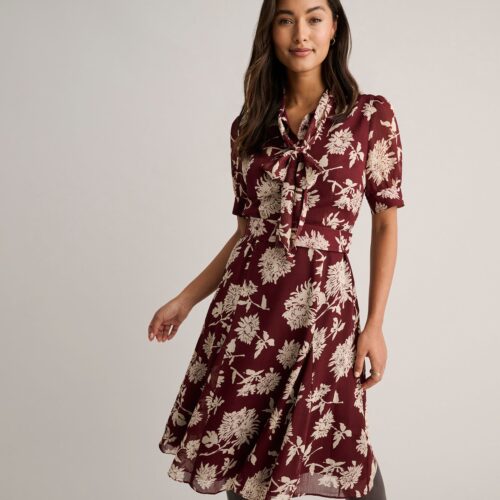 Floral Necktie Nadine Dress