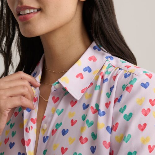 Printed Hearts Natalie Shirt