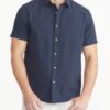 Cotton Seersucker Short-Sleeve Pavao Shirt - FINAL
