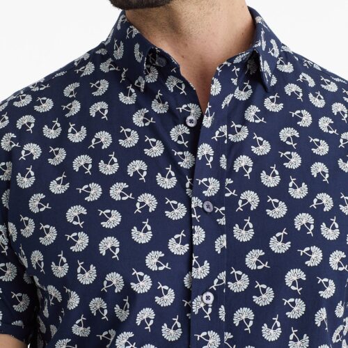Classic Cotton Short-Sleeve Pinon Shirt - FINAL SA