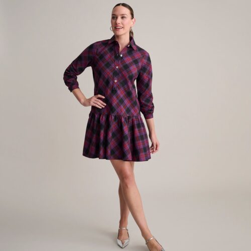 Cotton Plaid Reese Shirt Dress