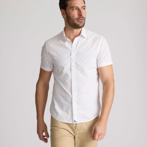 Stretch Cotton Short-Sleeve Rockwell Shirt