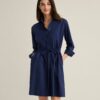 Stretch Poplin Taylor Shirtdress