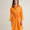 Stretch Poplin Taylor Shirtdress