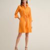 Stretch Poplin Taylor Shirtdress