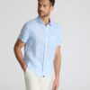 Linen Short-Sleeve Turner Shirt