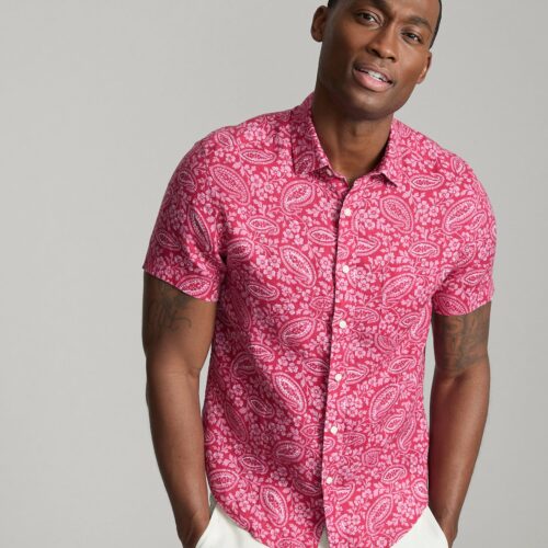 Linen Short-Sleeve Turner Shirt - FINAL SALE